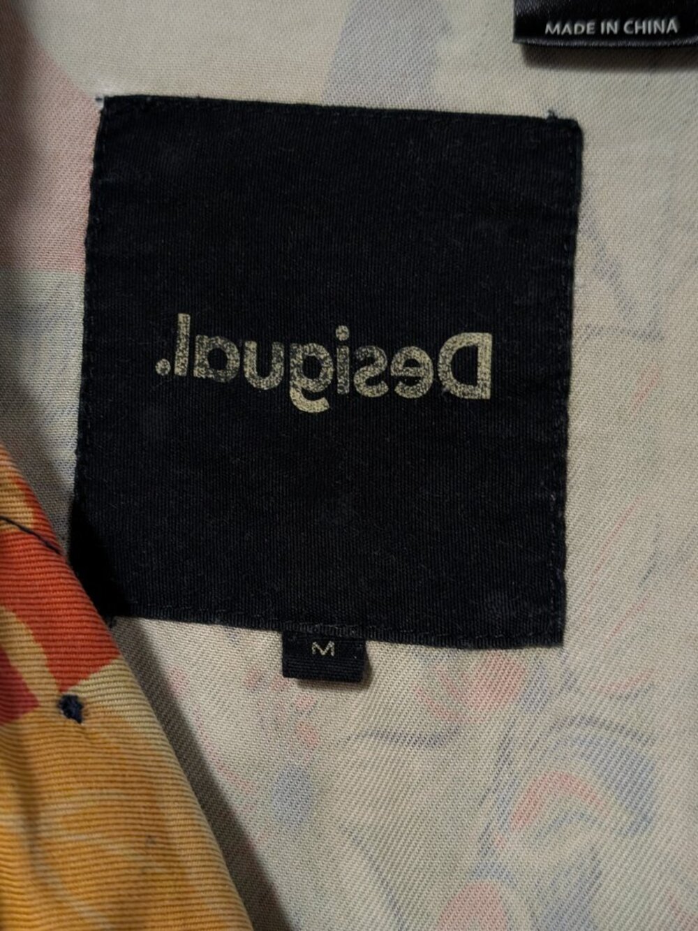Desigual Patchwork Jacket Size Medium Boho Floral Unique Shacket Artsy - Picture 6 of 11